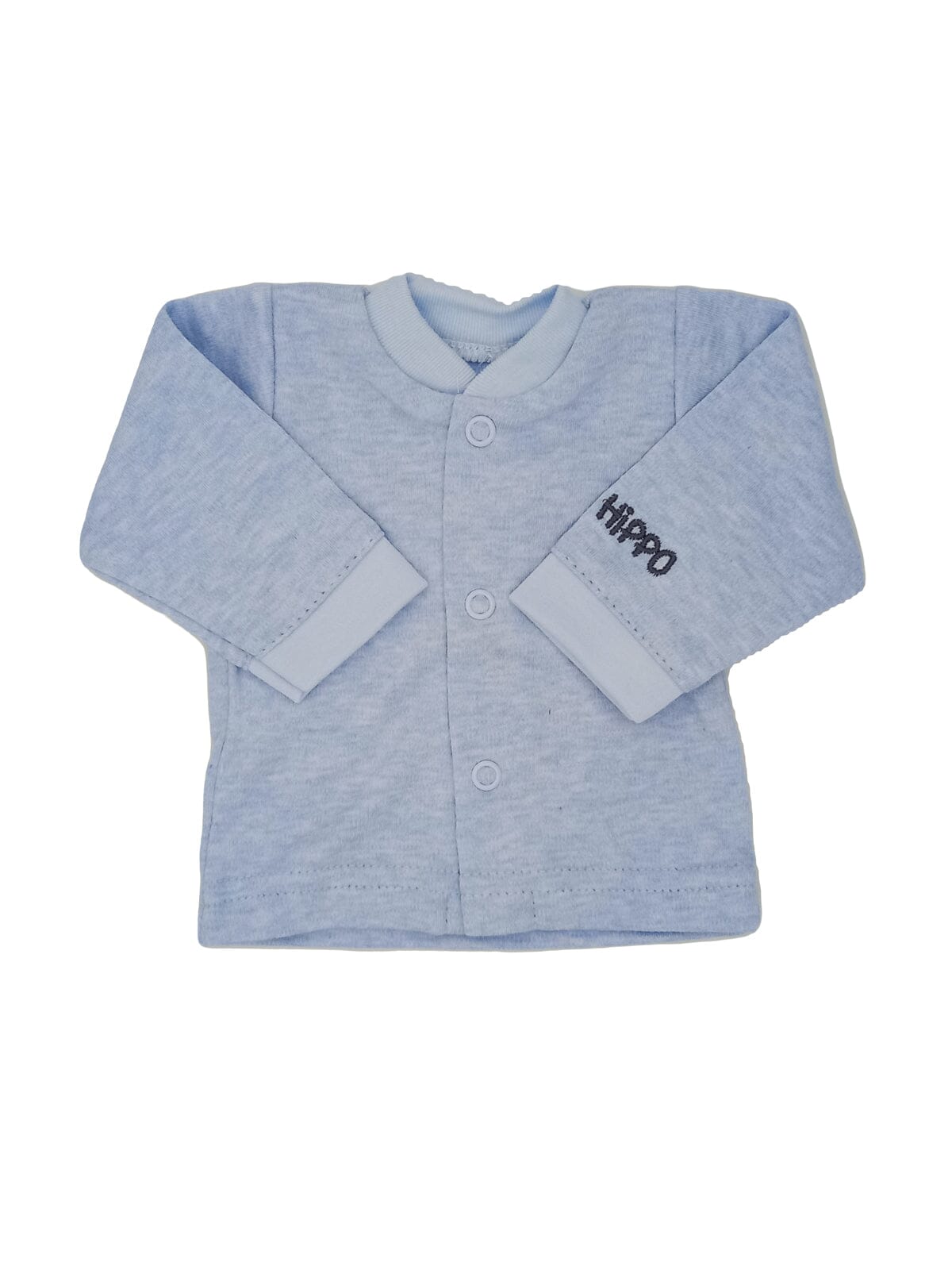 Early Baby Long Sleeved Top, Blue Hippo Top / T-shirt EEVI 