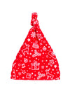 Festive knotted hat, Red, Premium 100% Organic Cotton Hat Tiny & Small 