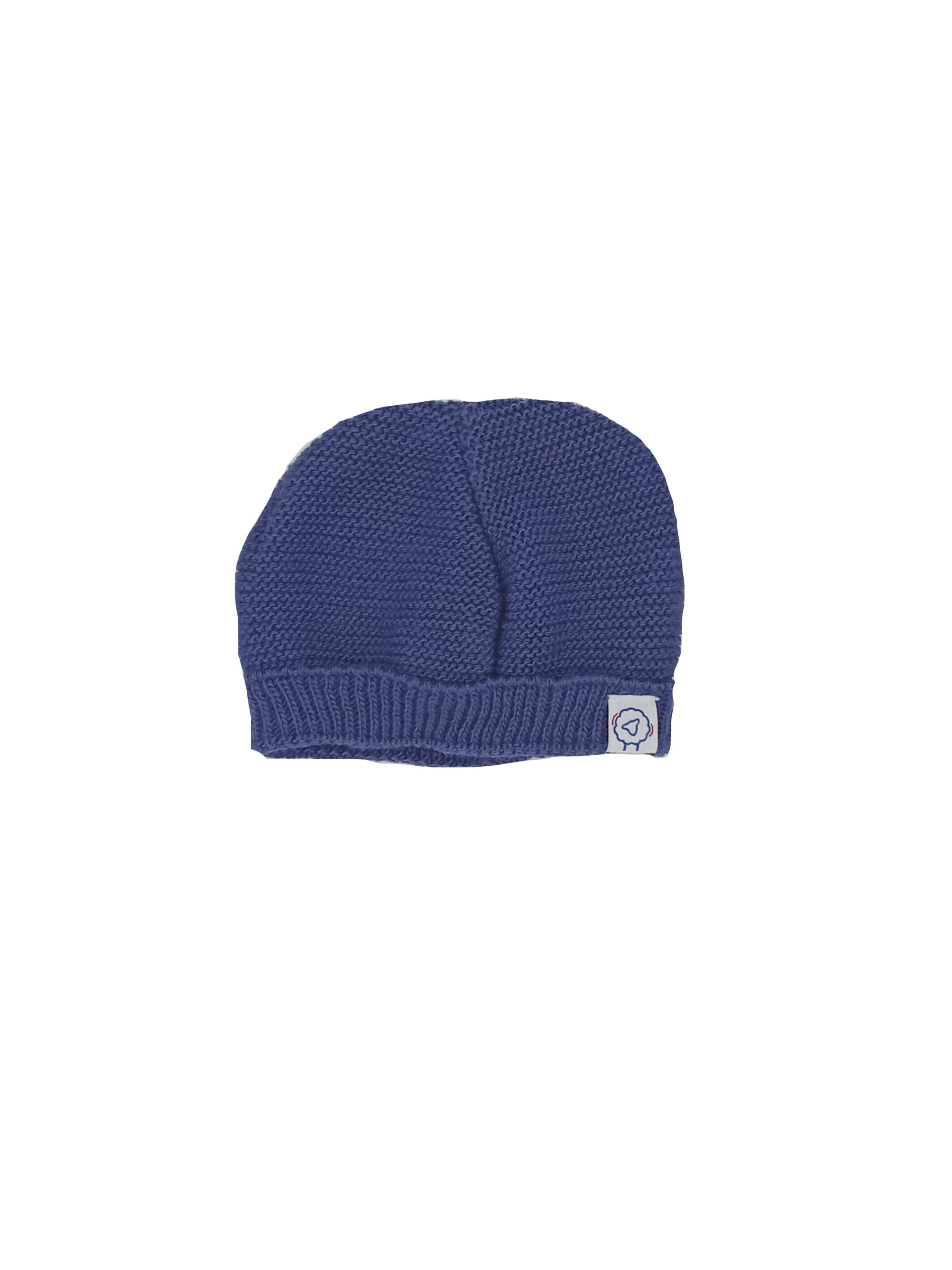 Cotton Knitted Hat - Midnight Blue Hat La Manufacture de Layette 