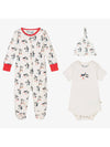 Organic Cotton Penguin Sleepsuit, Bodysuit & Hat Gift Set by Frugi Outift Frugi 