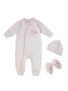 Noahs Ark Layette Babygrow, Hat & Booties Set Outift Itty Bitty Baby Clothing 
