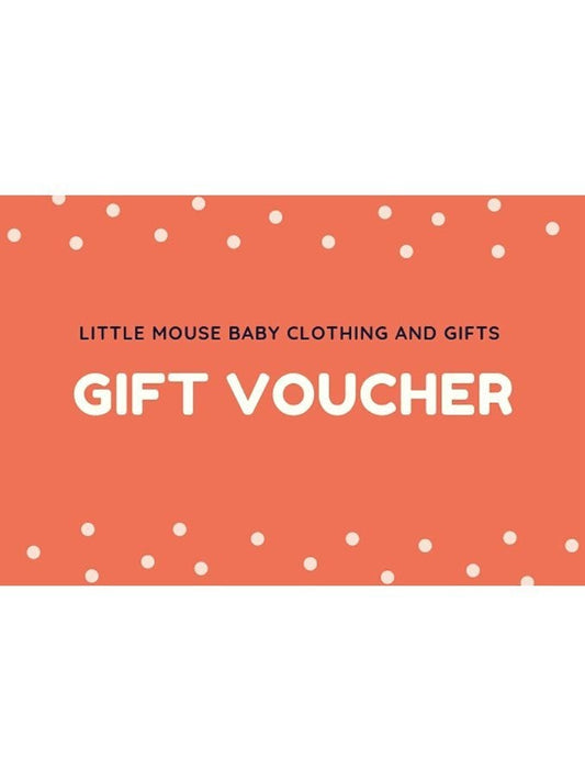 Printed & Posted Gift Voucher (£10-£100) Voucher Little Mouse Baby Clothing & Gifts 