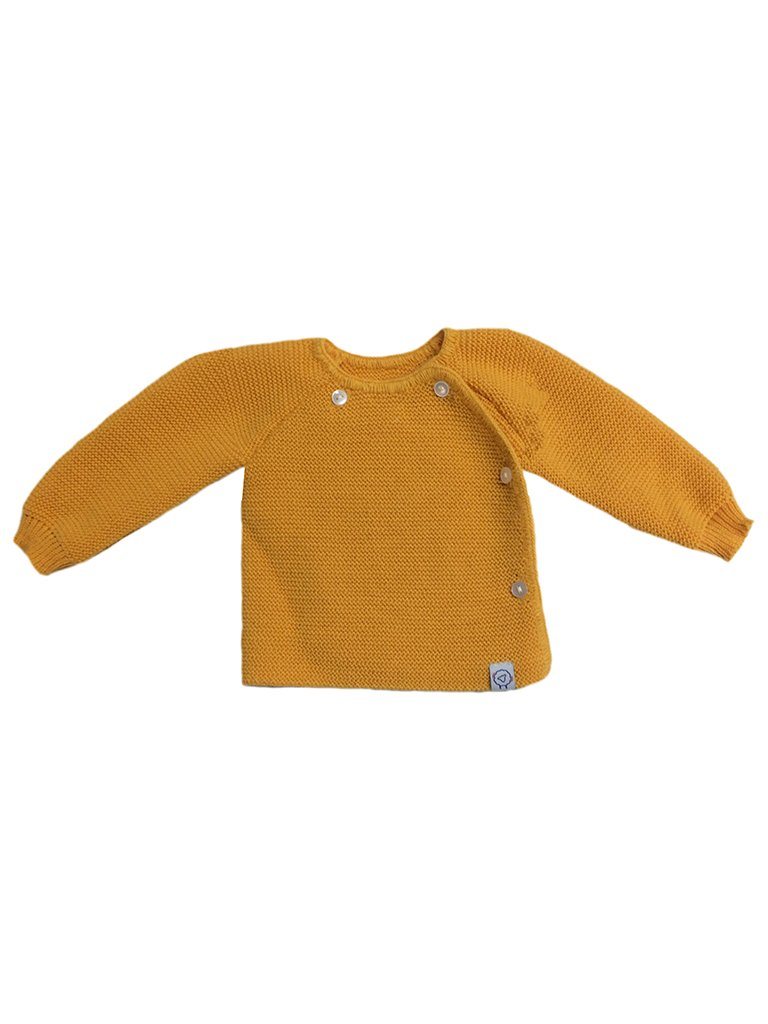 Knitted Cardigan, Mustard Cardigan / Jacket La Manufacture de Layette 