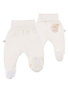 Early Baby Footed Trousers, Embroidered Puppy On Rear Trousers / Leggings EEVI 