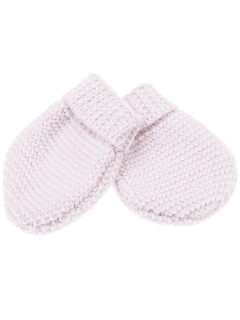 Cotton Knitted Soft Pink Gloves/Mittens Mittens La Manufacture de Layette 