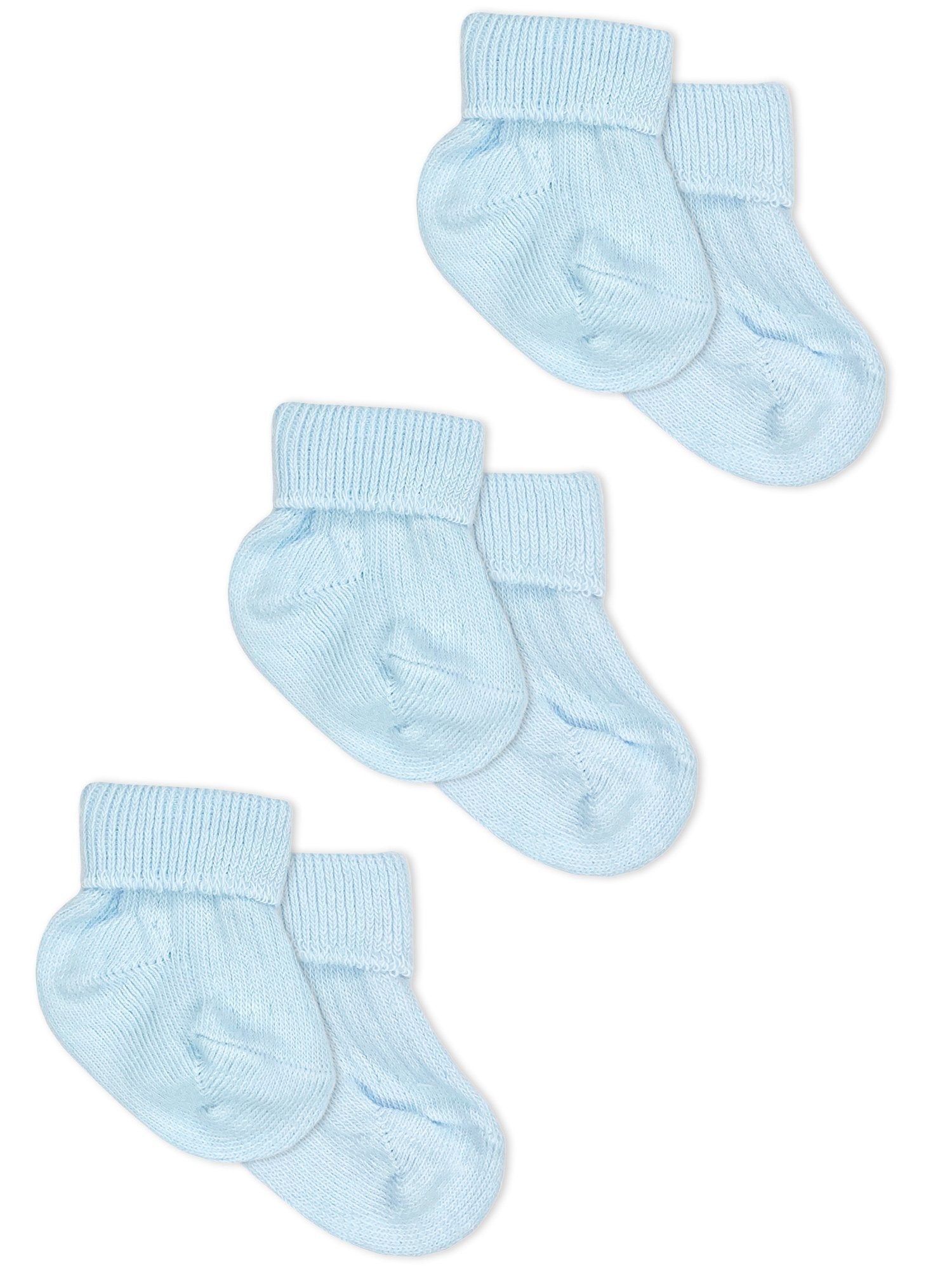 Tiny Baby Socks, Blue, 3 Pack Socks Little Mouse Baby Clothing & Gifts 