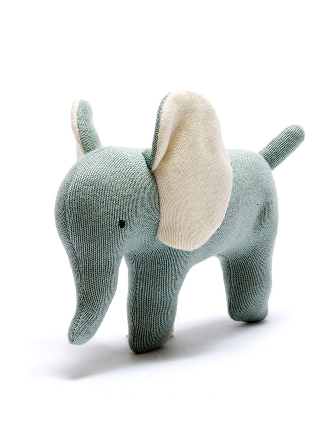 Organic Cotton Teal Elephant Toy Toy Best Years 
