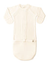 Thermal Bamboo Organic Cotton Convertible Sleeping Sack/Gown - Milk (3-6m) Sleeping Bag Goumikids 