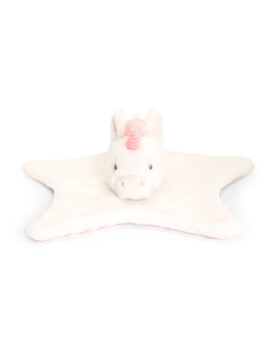 Cuddly Unicorn Blanket 32cm - 100% Recycled Comforter Keel Toys 