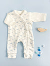 Dungaree & Top Set, Ocean Blue, Premium 100% Organic Cotton Dungaree Tiny & Small 