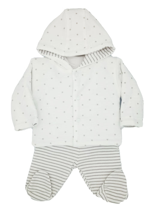 Welcome To The World 3 Piece Gift Set: Trousers, Top & Jacket Outift Just too Cute 