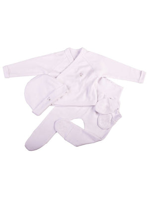 Super Cute 4 Piece Bunny Set - White Outift Little Lumps 