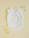 Incubator Vest, Yellow Stars, Premium 100% Organic Cotton Bodysuit / Vest Tiny & Small 